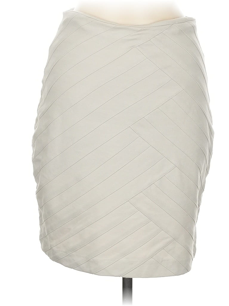 Pre-owned Express Formal Skirt In Gray