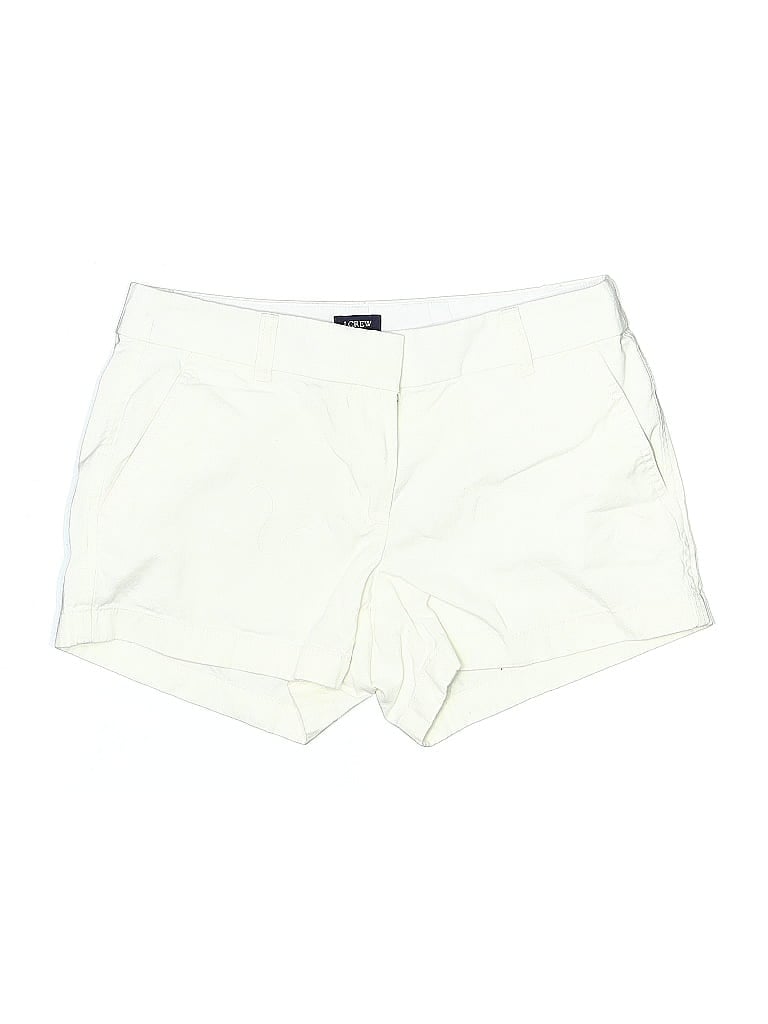 Pre-owned J.crew Factory Store Khaki Shorts In White