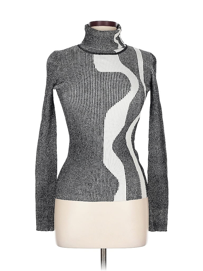 Click to view more detailed imagery on our partner's website Pre-owned Solace London Turtleneck Sweater In Silver