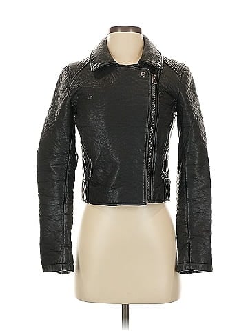 Topshop Faux Leather Jacket (view 1)