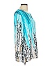 JM Collection Teal 3/4 Sleeve Blouse Size L - photo 3