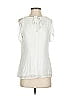 Cache 100% Polyester White Sleeveless Blouse Size S - photo 1