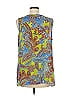 Belle By Kim Gravel 100% Polyester Blue Sleeveless Blouse Size M - photo 2