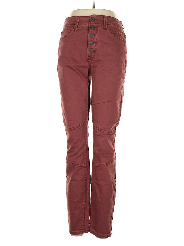 Pre-owned Mudd Casual Pants In Burgundy
