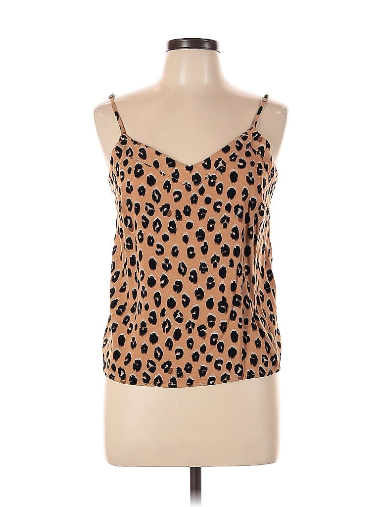Pre-owned A New Day Sleeveless Top Brown Sweetheart Neckline Tops