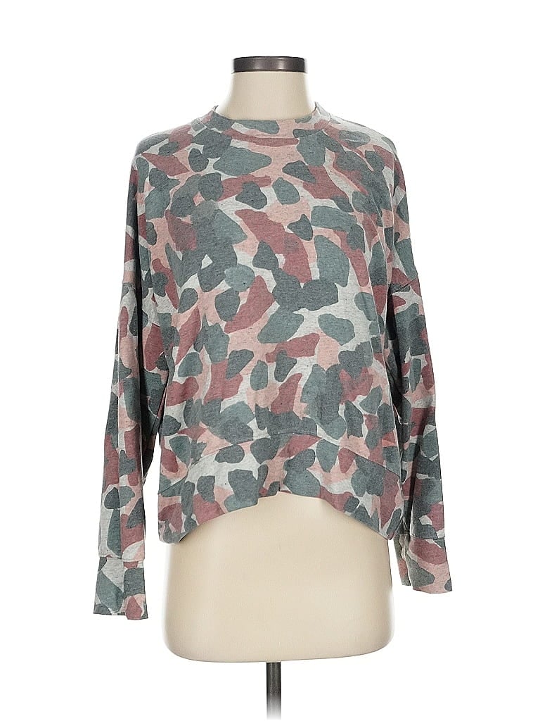 Sundry Camo Gray Pullover Sweater Size Sm (1) - photo 1