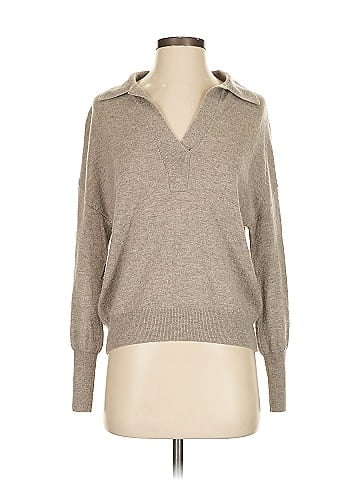 R | Label Wool Pullover Sweater (view 1)