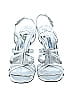 Prada 100% Patent Leather Metallic Silver Heels Size EU 40 - photo 2