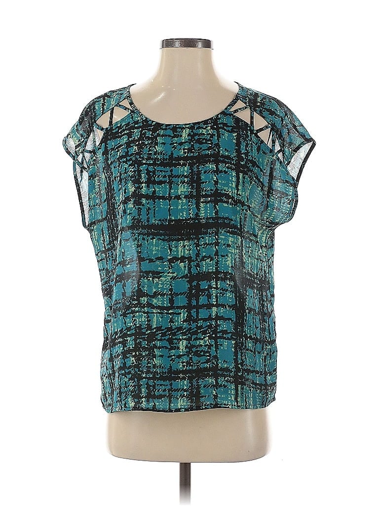 Pre-owned Forever 21 Contemporary Sleeveless Blouse In Blue