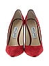 Jimmy Choo 100% Suede Red Heels Size EU 39 - photo 2
