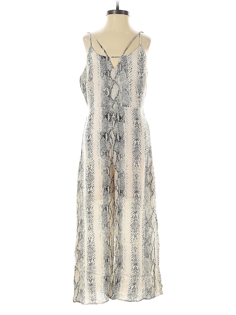 Pre-owned Abbeline Jumpsuit In White