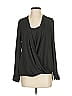 Neiman Marcus Gray Long Sleeve Blouse Size S - photo 1