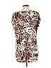 Chico's Animal Print Tan Brown Sleeveless T-Shirt Size Lg (2) - photo 2