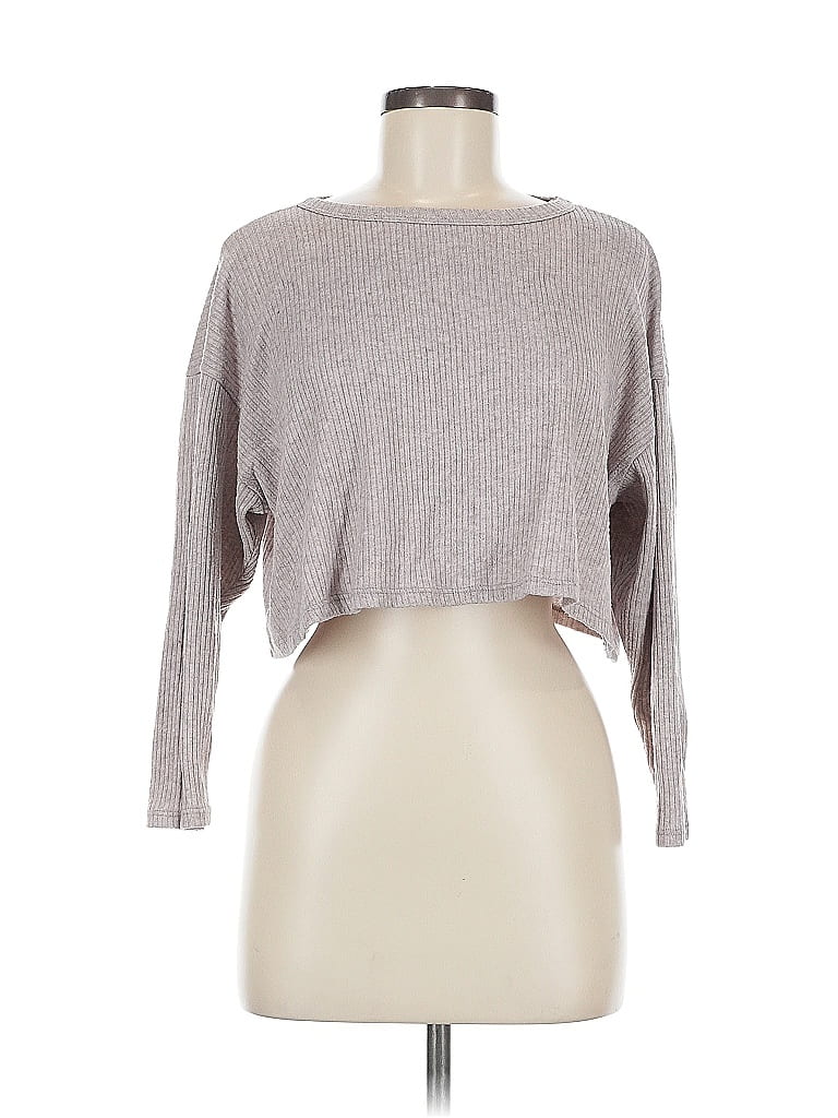 Pre-owned Lush Pullover Sweater In Gray