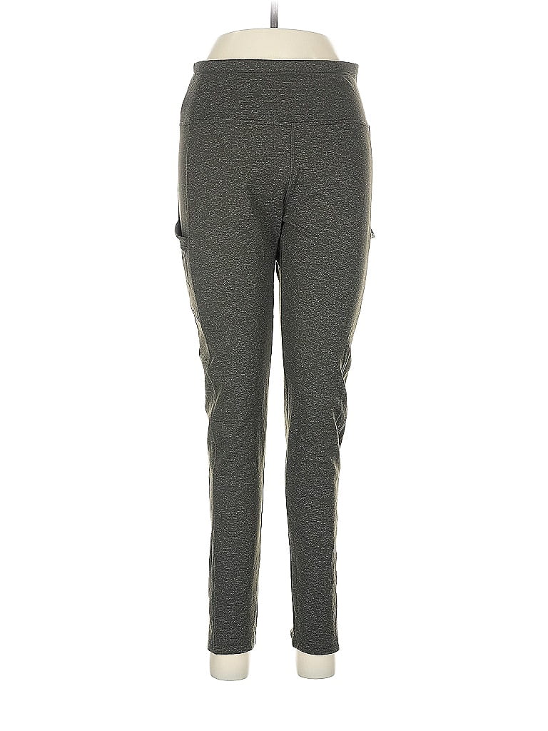 T by Talbots Solid Gray Active Pants Size M - photo 1
