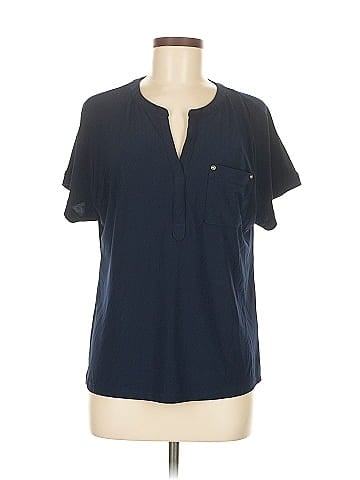 Anne Klein Short Sleeve Blouse (view 1)