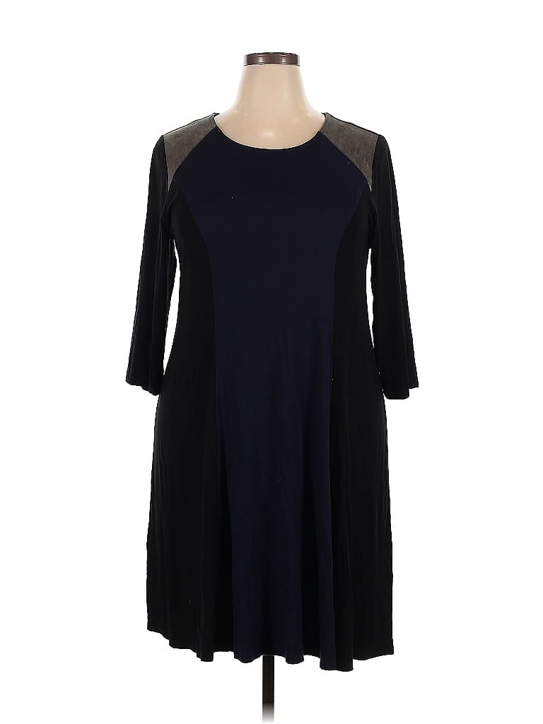 Karen Kane Solid Black Casual Dress Size 2X - photo 1
