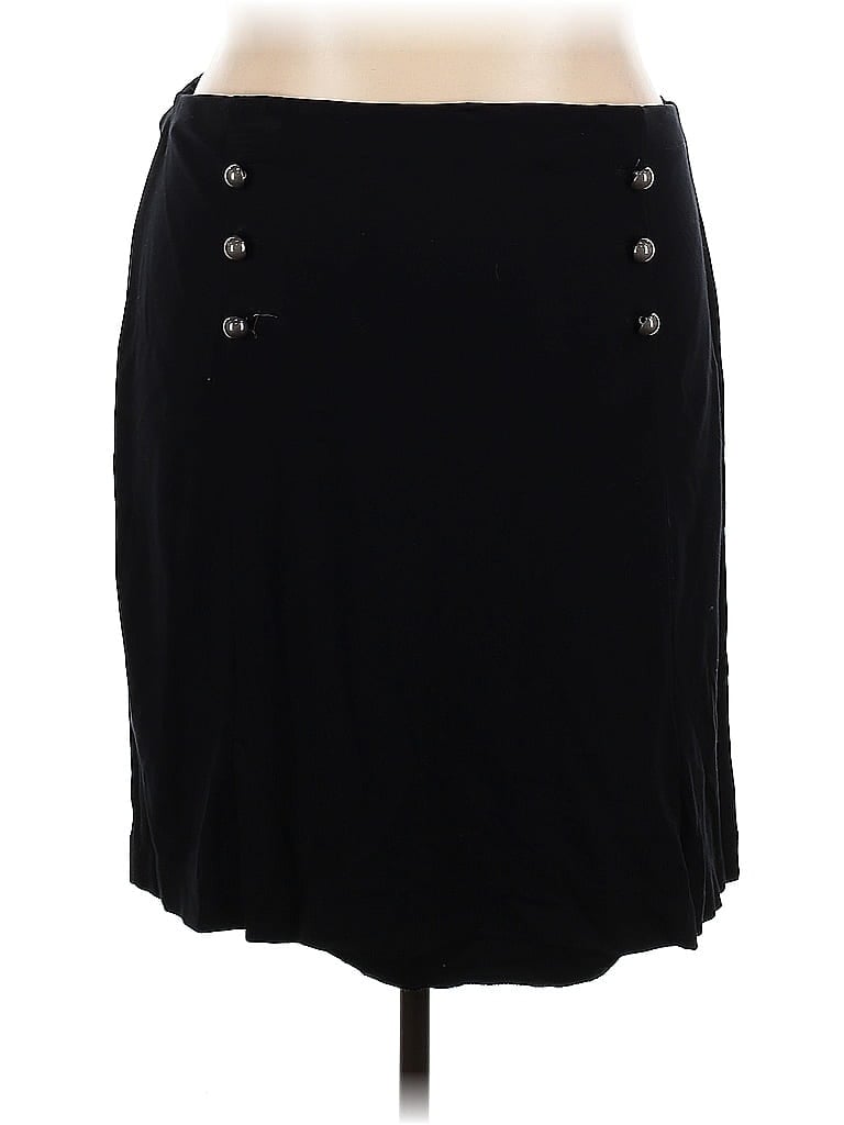 Talbots Outlet Solid Black Casual Skirt Size 18 - photo 1