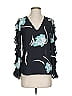 1.State 100% Polyester Teal 3/4 Sleeve Blouse Size XS - photo 1