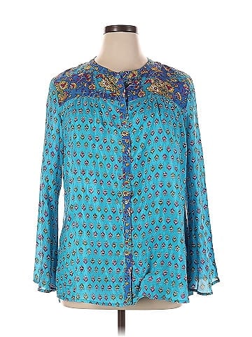 Persaman New York 3/4 Sleeve Silk Top (view 1)
