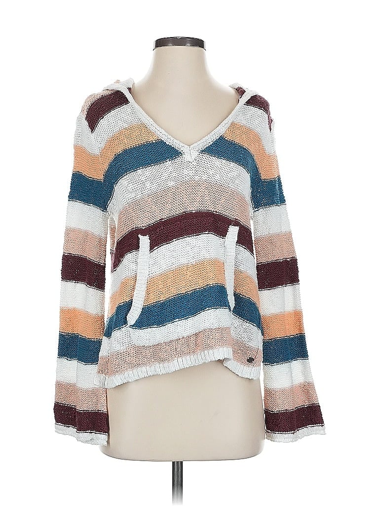 Pre-owned Roxy Pullover Sweater In White