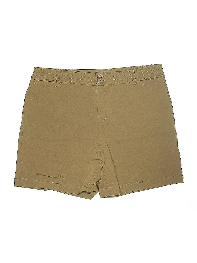 Pre-owned Chico's Khaki Shorts In Brown