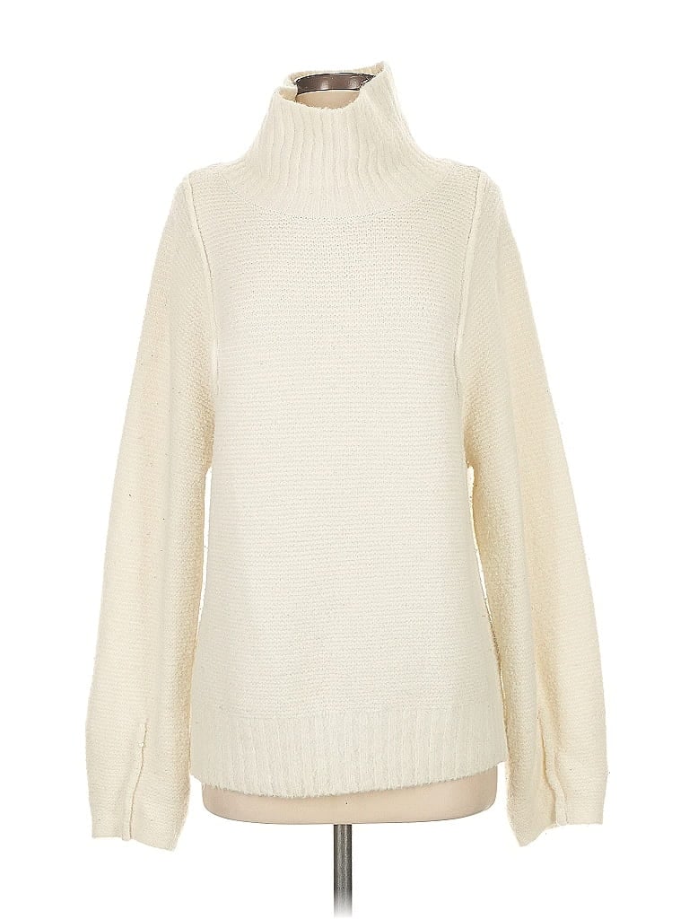 Pre-owned Universal Thread Turtleneck Sweater In White