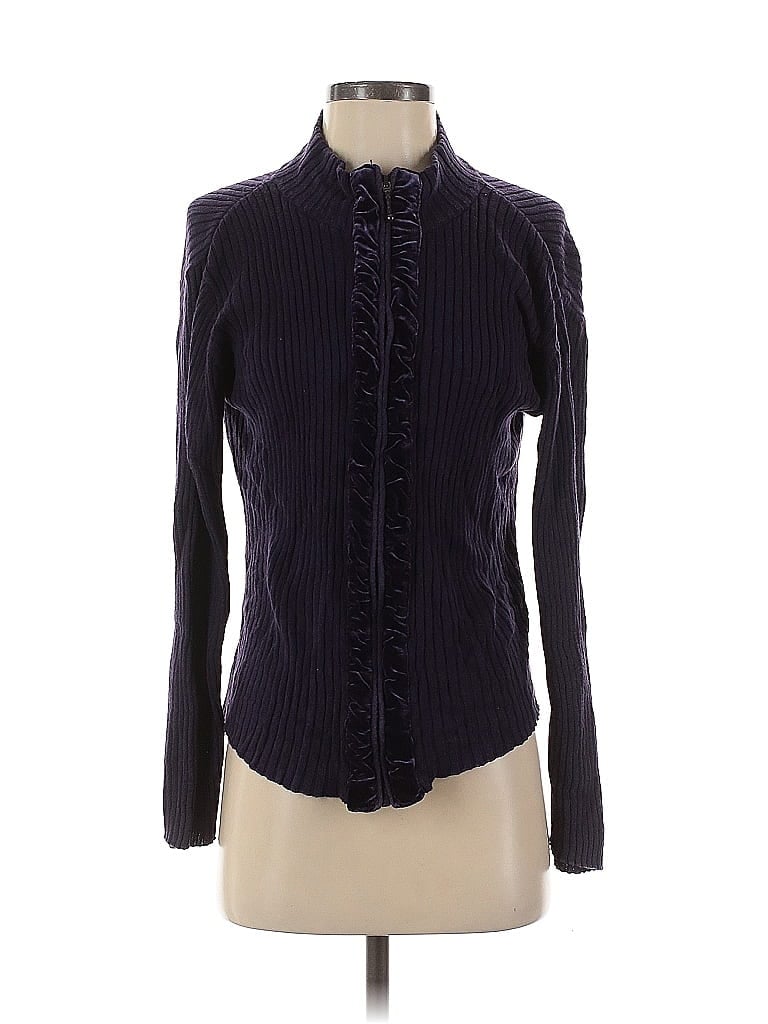 Click to view more detailed imagery on our partner's website Pre-owned Coldwater Creek Cardigan Sweater In Purple