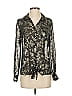 Assorted Brands 100% Polyester Silver Black Long Sleeve Blouse Size S - photo 1