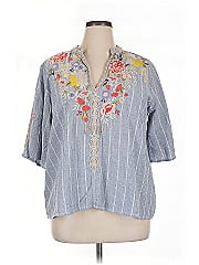 Johnny Was 3/4 Sleeve Blouse