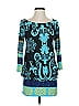 Analili Paisley Teal Cocktail Dress Size S - photo 1