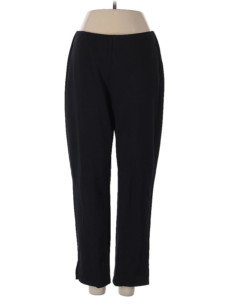 Pre-owned Eileen Fisher Casual Pants In Black