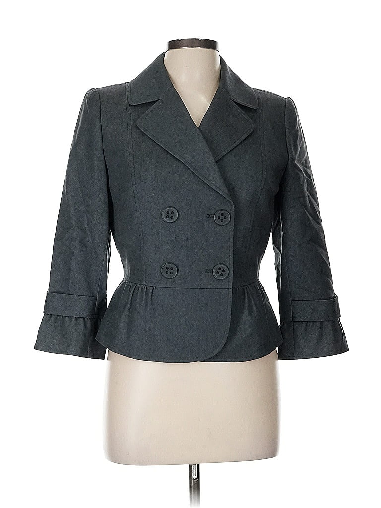 Pre-owned Studio By Tahari-levine Blazer Jacket In Gray