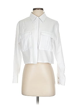 Universal Thread Ivory Long Sleeve Button-Down Shirt Size M