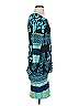 Analili Paisley Teal Cocktail Dress Size S - photo 4