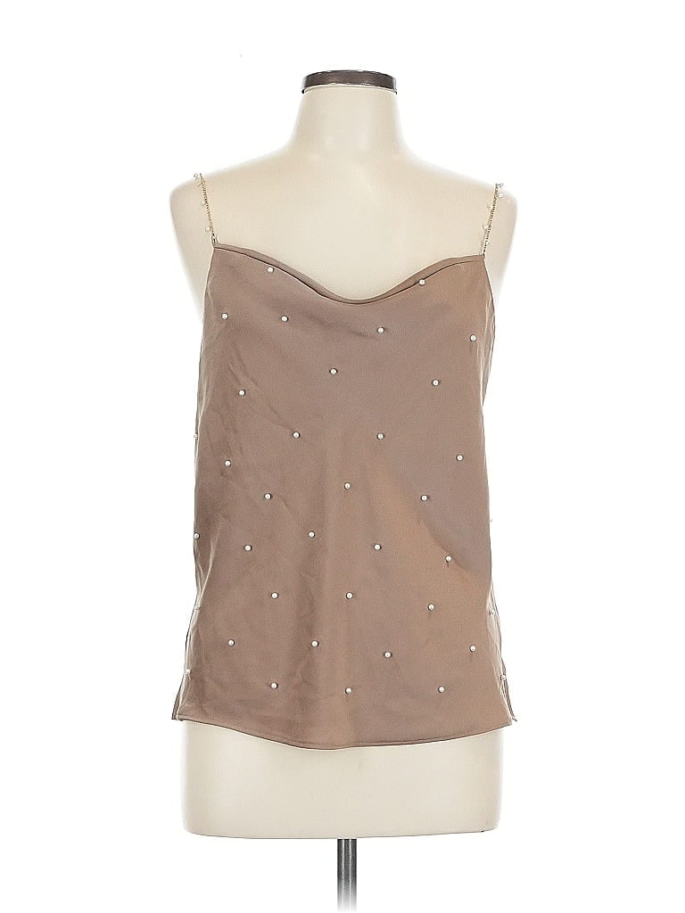 Do & Be 100% Polyester Brown Tank Top Size L - photo 1