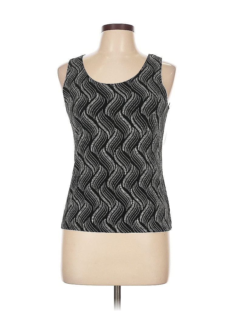 Pre-owned Onyx Nite Sleeveless Top Black Scoop Neck Tops