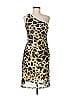 Joseph Ribkoff Animal Print Brown Cocktail Dress Size 8 - photo 1