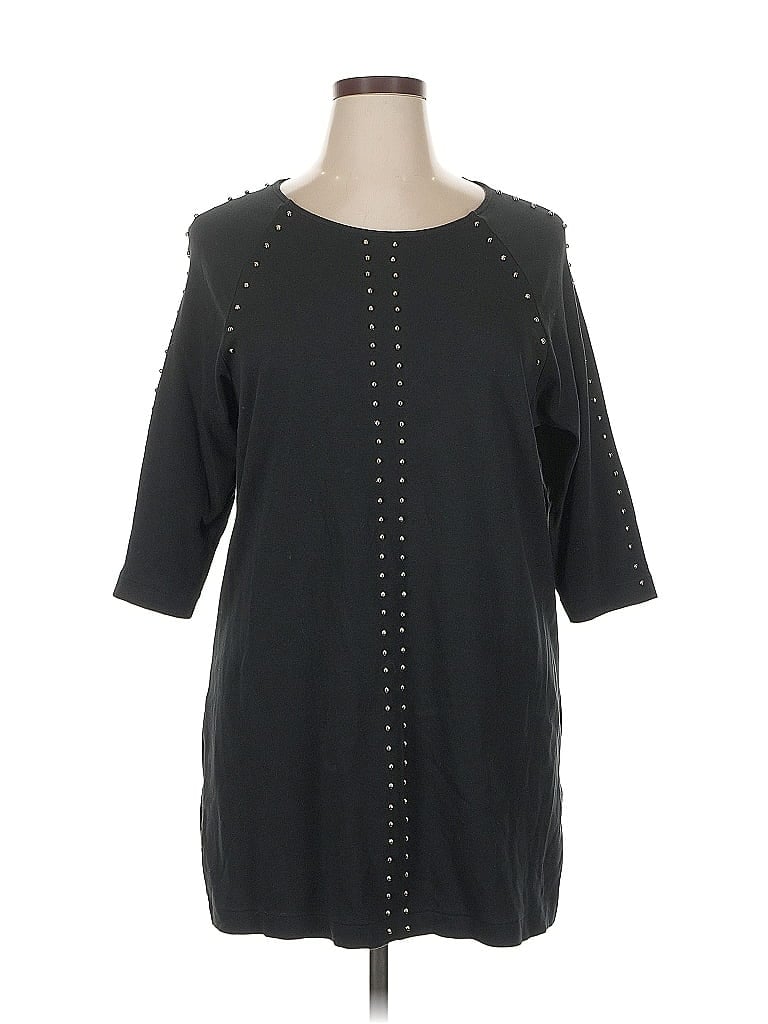 Pre-owned Joan Vass Casual Dress In Black