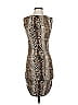 Veronica M. Animal Print Gray Cocktail Dress Size S - photo 1