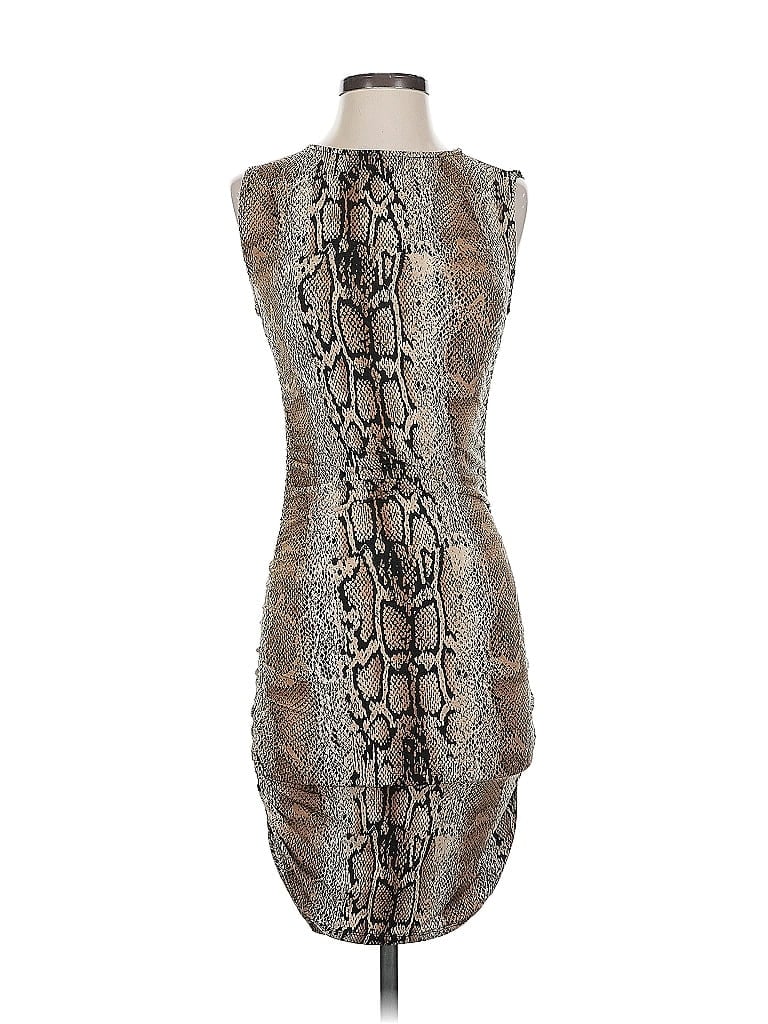 Veronica M. Animal Print Gray Cocktail Dress Size S - photo 1