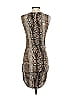 Veronica M. Animal Print Gray Cocktail Dress Size S - photo 2