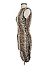 Veronica M. Animal Print Gray Cocktail Dress Size S - photo 4