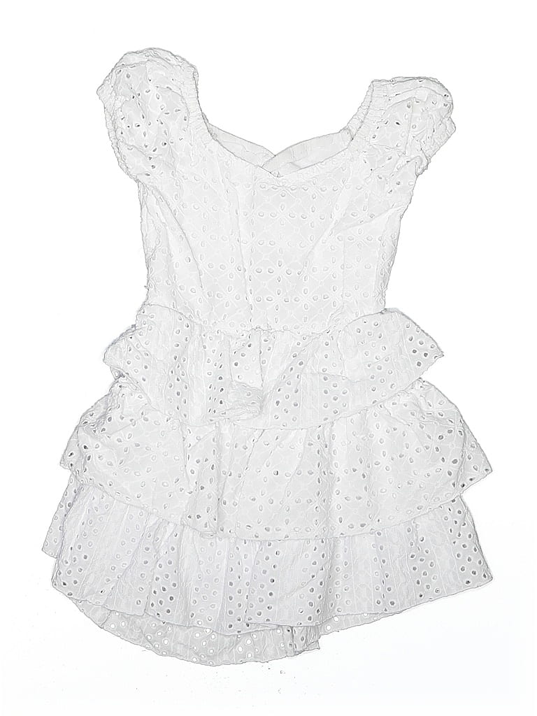 Pre-owned Fbz Kids' Dress In White