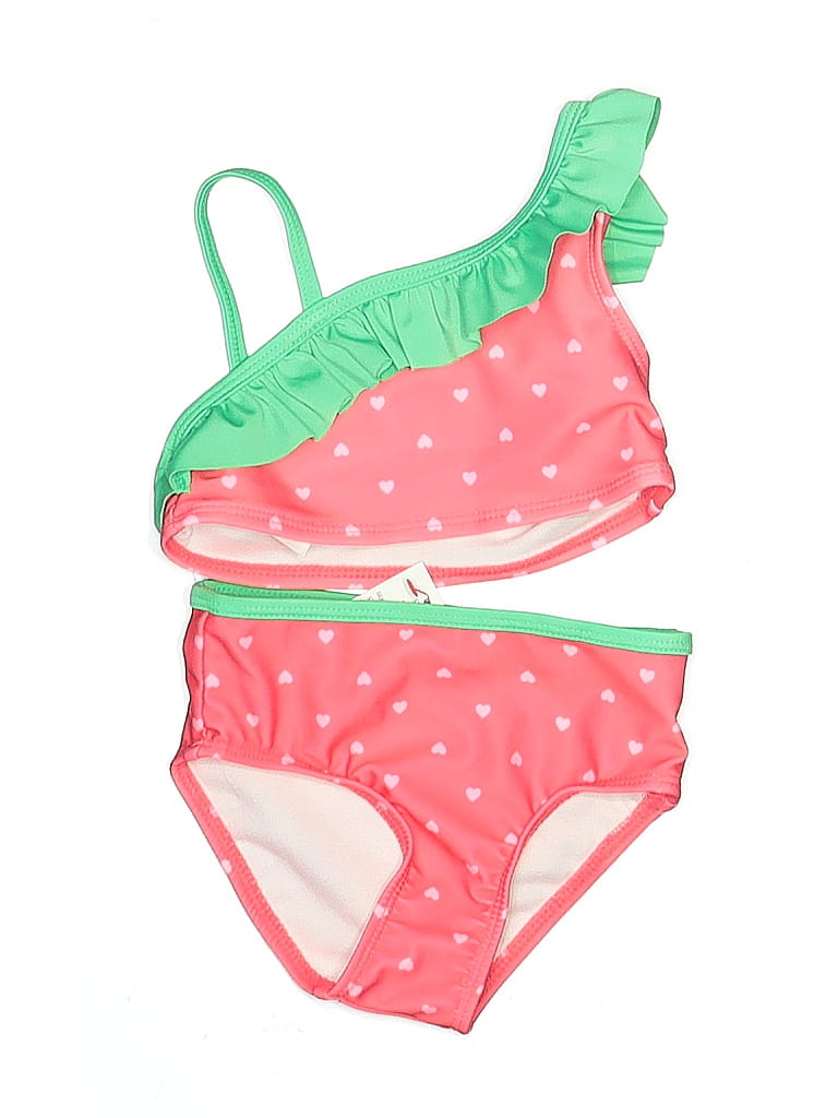 Click to view more detailed imagery on our partner's website Pre-owned Cat & Jack Kids' Two Piece Swimsuit In Pink