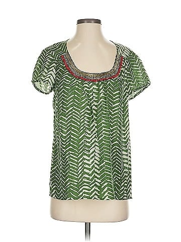 Velvet Short Sleeve Blouse (view 1)