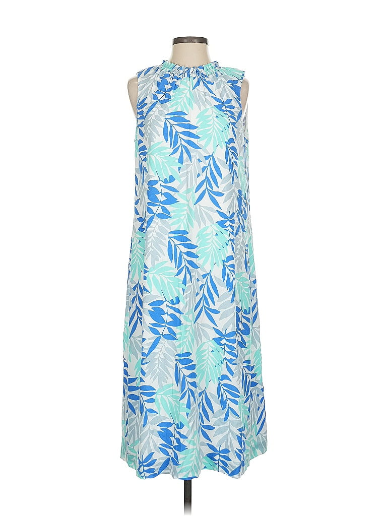 Sail to Sable Tropical Blue Casual Dress Size S - photo 1