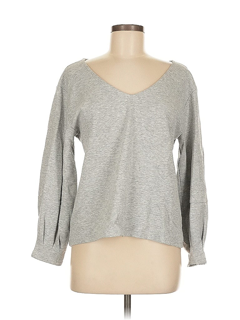 Pre-owned Halogen Pullover Sweater In Gray