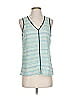 Skies Are Blue 100% Polyester Blue Tank Top Size S - photo 1