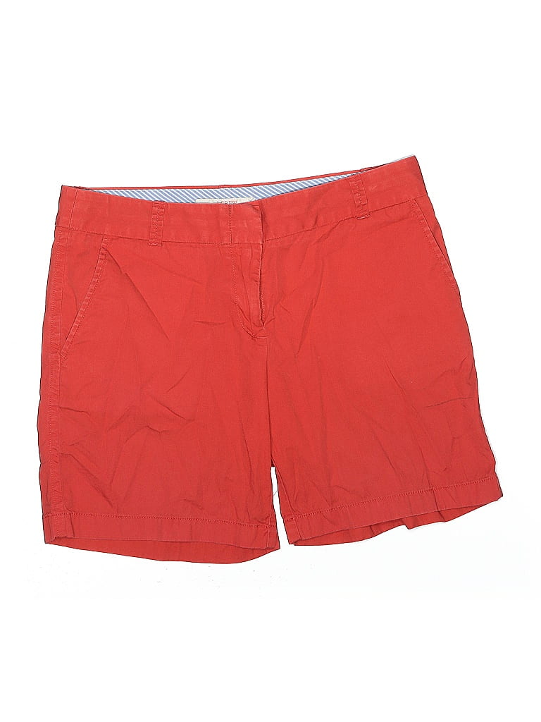 Pre-owned J.crew Factory Store Khaki Shorts In Red